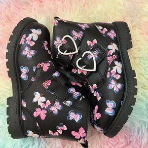 Carter’s Kids Floral Black Boots (NEVER WORN)